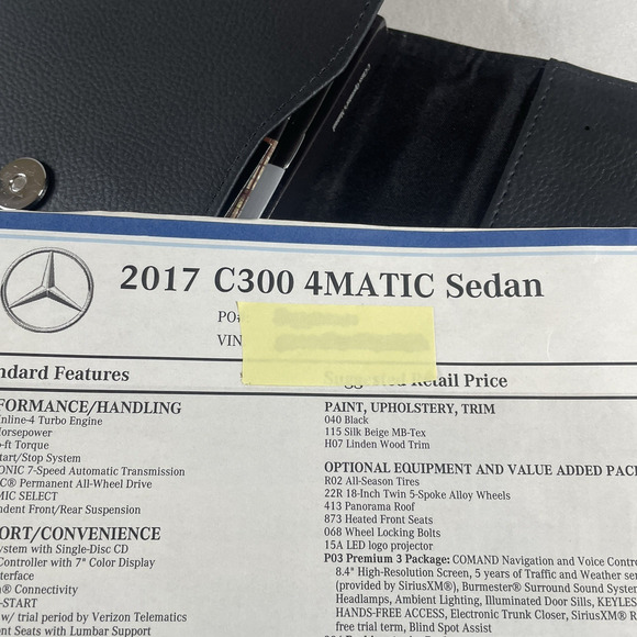 Mercedes Benz C Class Owners Manual C300 Sedan Booklets + CD w/Black Case - Picture 13 of 13